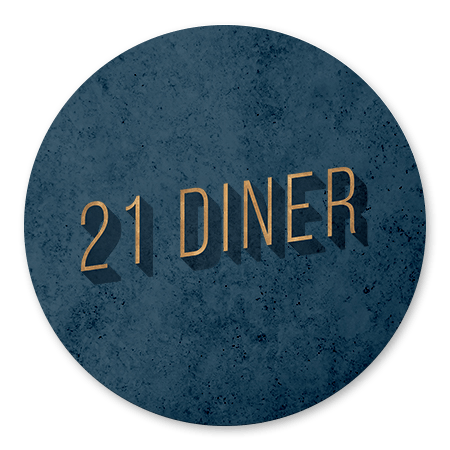 21 diner donkerblauw